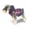 Chubasquero con capucha cortavientos con cuadros escoceses para perros comprar al mejor precio 